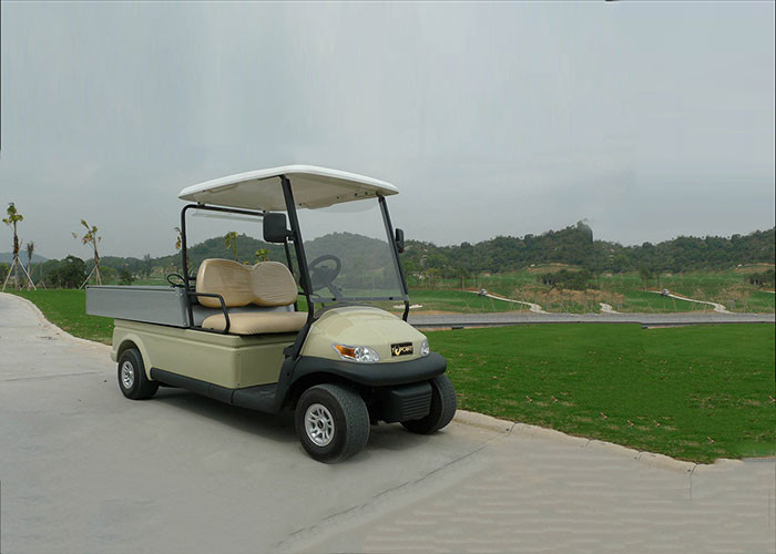 White Color Small Electric Utility Vehicles Car With 3.7kw KDS Motor , Cargo Box