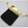 Buy cheap 50 jewelry pouches - Gold top velvet pouches, jewelry bags, red color, 10cmX8cm from wholesalers
