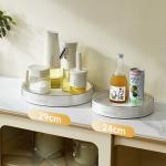Rotating Makeup Organizer Tray Large Capacity Perfume Organizer 360° Spinning