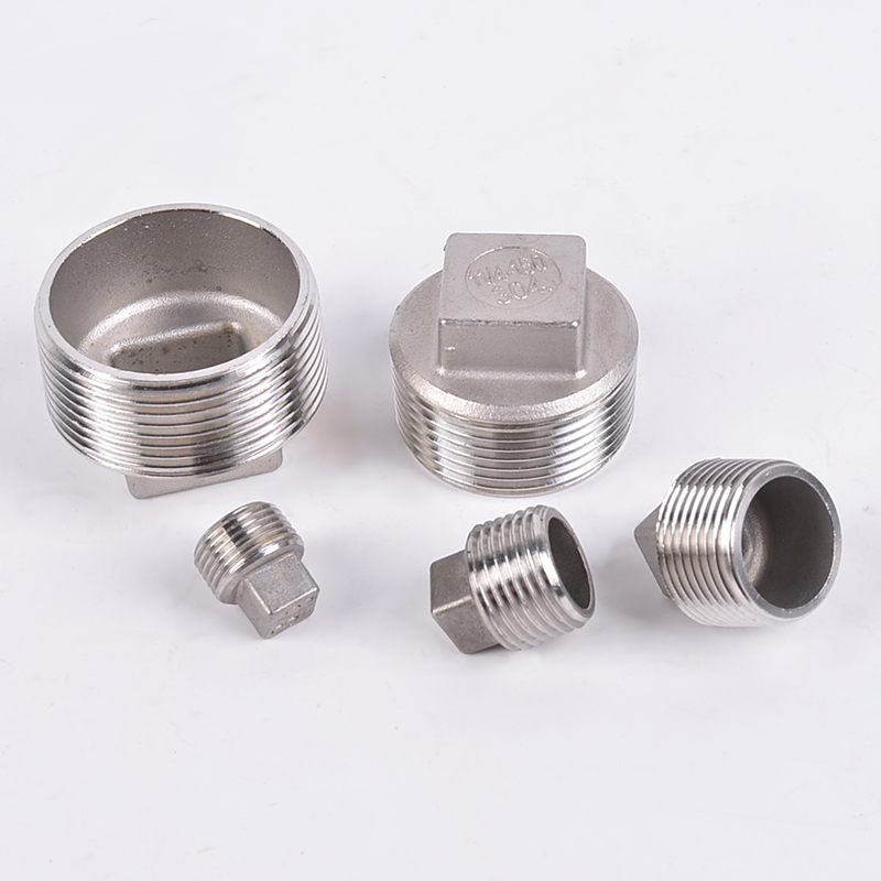 Stainless Steel 201 304 Quadragon Plug Head Nipple Connector for Casting Pipe Fitting