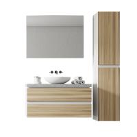 Buy cheap MDF PVC Customized Bathroom Cabinets Wall Mounted Space Saving Makeup Vanity product