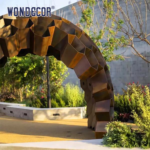 Buy cheap Outdoor Corten Steel Sculpture Customized Corten Steel Garden Art from wholesalers