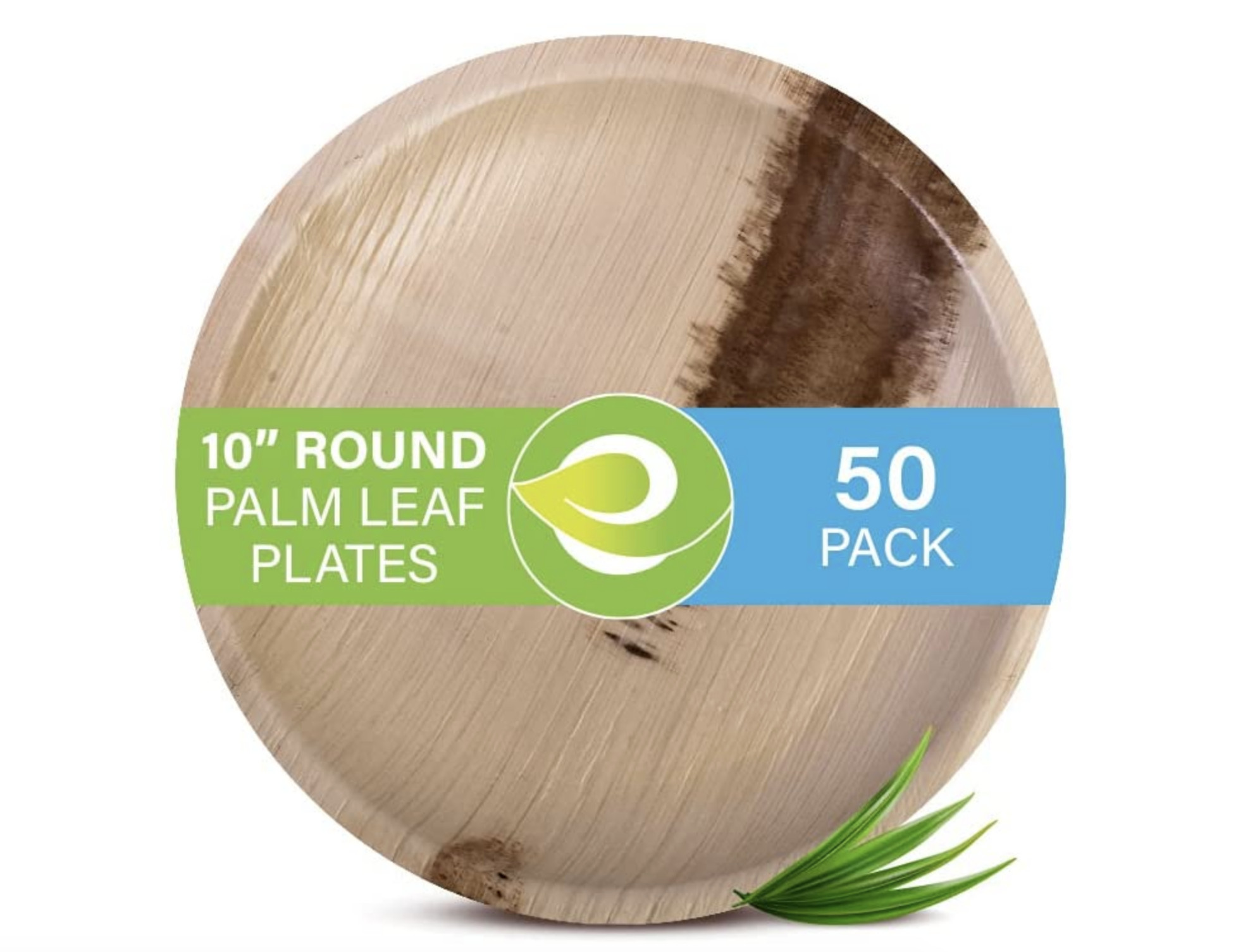 100% Compostable Biodegradable Palm Leaf Plates Disposable
