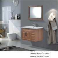 Buy cheap 81cm Wide PVC Bathroom Cabinet with Mirror Wall Mounted Installation product