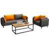 Buy cheap Leather Sponge MDF Modern Leisure Office Sofa Two Seats from wholesalers