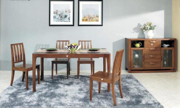 Buy cheap Modern Style Contemporary Dining Room Furniture Classic Walnut Wood Color from wholesalers