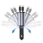 ABS PC Aluminium Alloy Car Charger For IPhone Output 5V/2.4A Compact And
