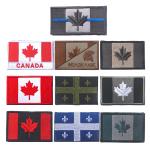 Canda Sew On Iron On Flag Patches Embroidery , Washable 3D Clothing Brand