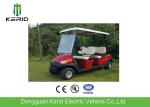 Metallic Red Color Electric Fuel Type Golf Carts DC Motor 4 Passengers Cheap