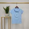 Buy cheap Light Blue Women Base Layers Equestrian Clothes Shirt Zipper Quickly Drying from wholesalers