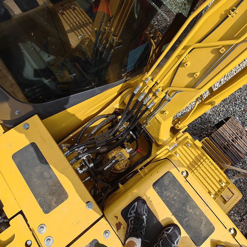 Japanese Imported Original Komatsu PC110-7 Used Small Excavator 65kw Rated Power