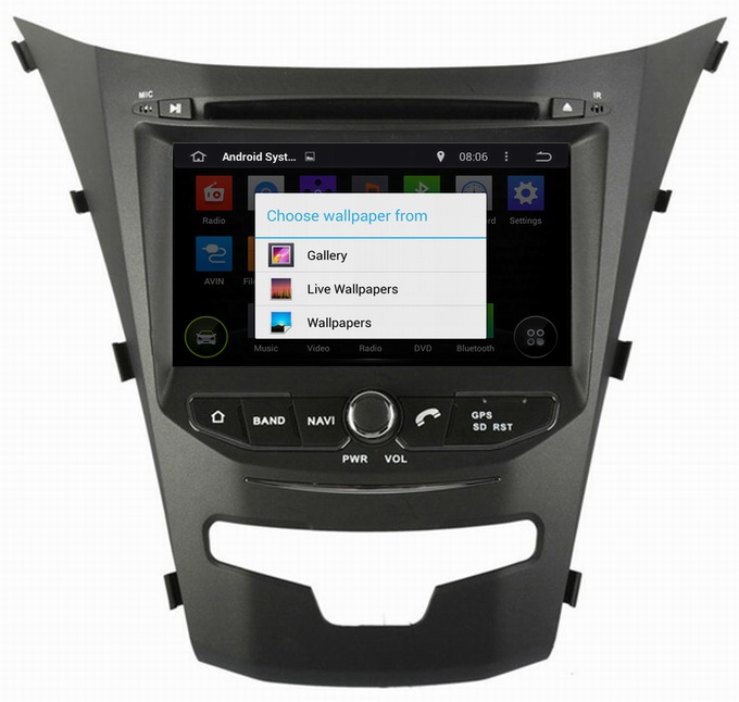 Ouchuangbo Auto Stereo GPS Navigation Multimedia System for Ssangyong Korando 2014 Android