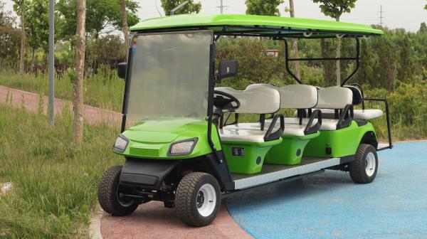 Buy cheap Green High End 6+2 Seater Lithium Battery Off Road Electric Golf Cart Supports Customization from wholesalers