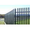 Buy cheap CE Black 1.2 Metres Steel Palisade Fencing With Triple Pointed Top from wholesalers