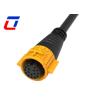 Buy cheap 18 Pin Waterproof Data Connector Male Panel Mount Female Cable Connector IP67 from wholesalers