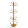 Buy cheap Toy Metal Baskets Display Rack Round Wire Shelves Spinner Floor Display Stand from wholesalers