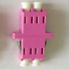Buy cheap Pink color SC type 10G OM4 LC Duplex Pink plastic Fiber Optic Adapter,low insertion loss from wholesalers