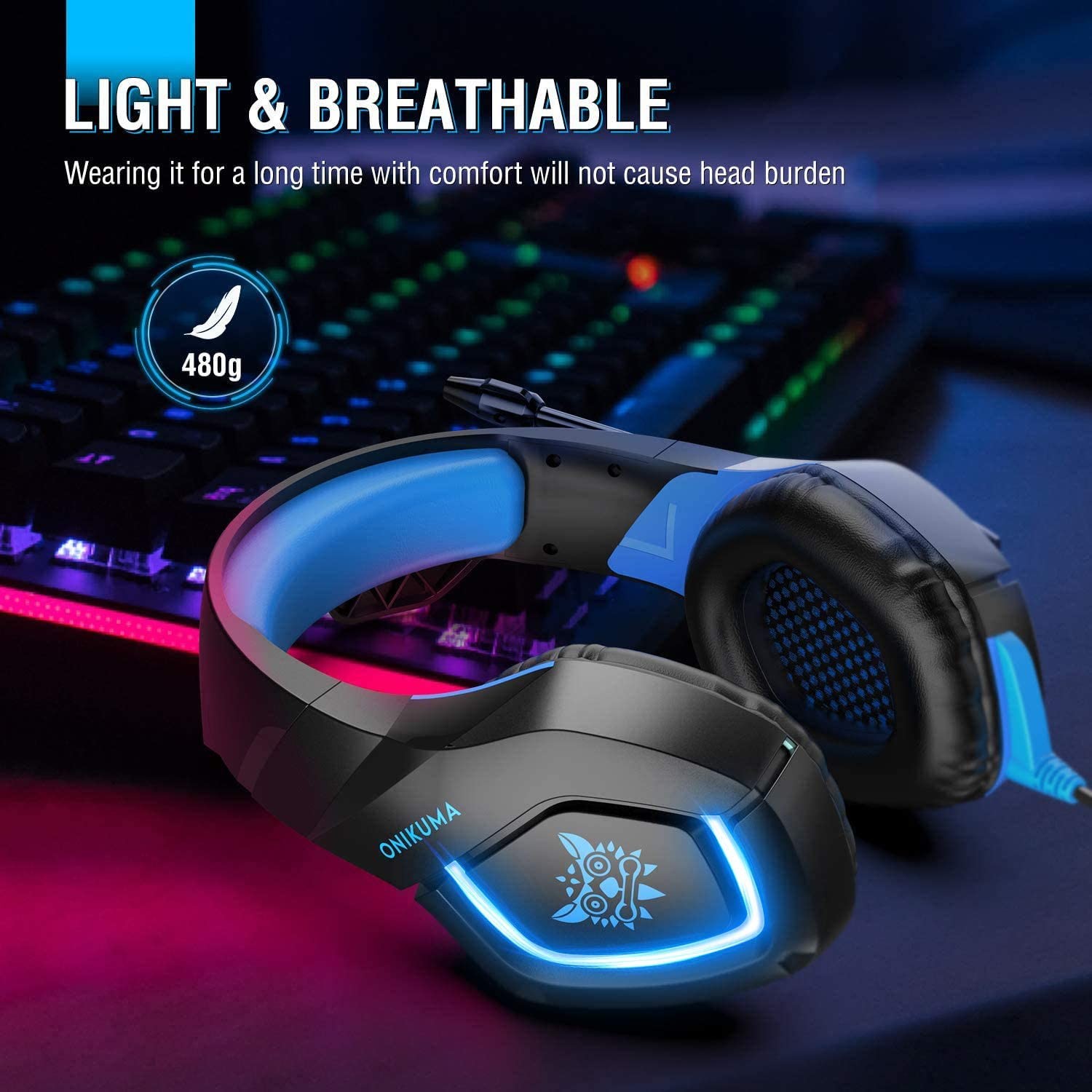 100mA Wired 7.1 Gaming Headset