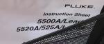 Fluke 5500A/Leads 5520A/Leads Test Lead Set Designed For Use On The 5500A Multi