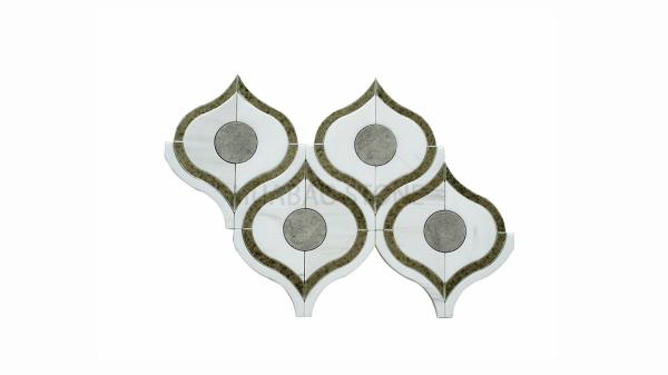 Buy cheap Water Resistant Black Mosaic Tile Hand Detailed Look Long Lasting Durability from wholesalers