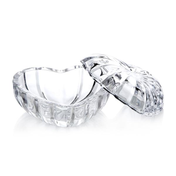 Buy cheap Transparency Crystal Glass Clear Jewelry Box With Lid from wholesalers