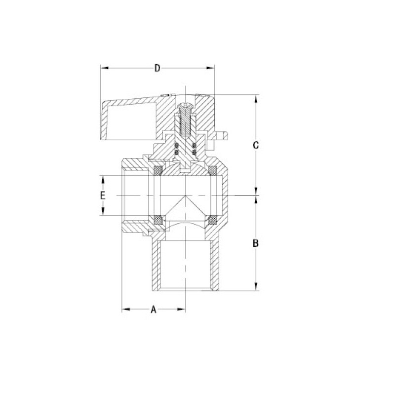 Forged Bathroom Brass Angle Valve Sand Blast Nickel Plated AV3033