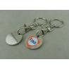 Buy cheap Brass , bronze , Iron Trolley Coin Keyring Single Or Double-Sided For Advertisement from wholesalers
