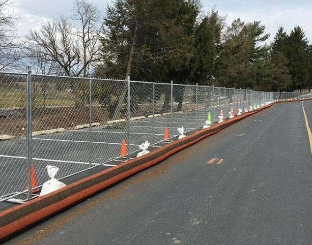 Hot Dipped Galvanized Temporary Security Fencing Portable Chain Link Construction Panel
