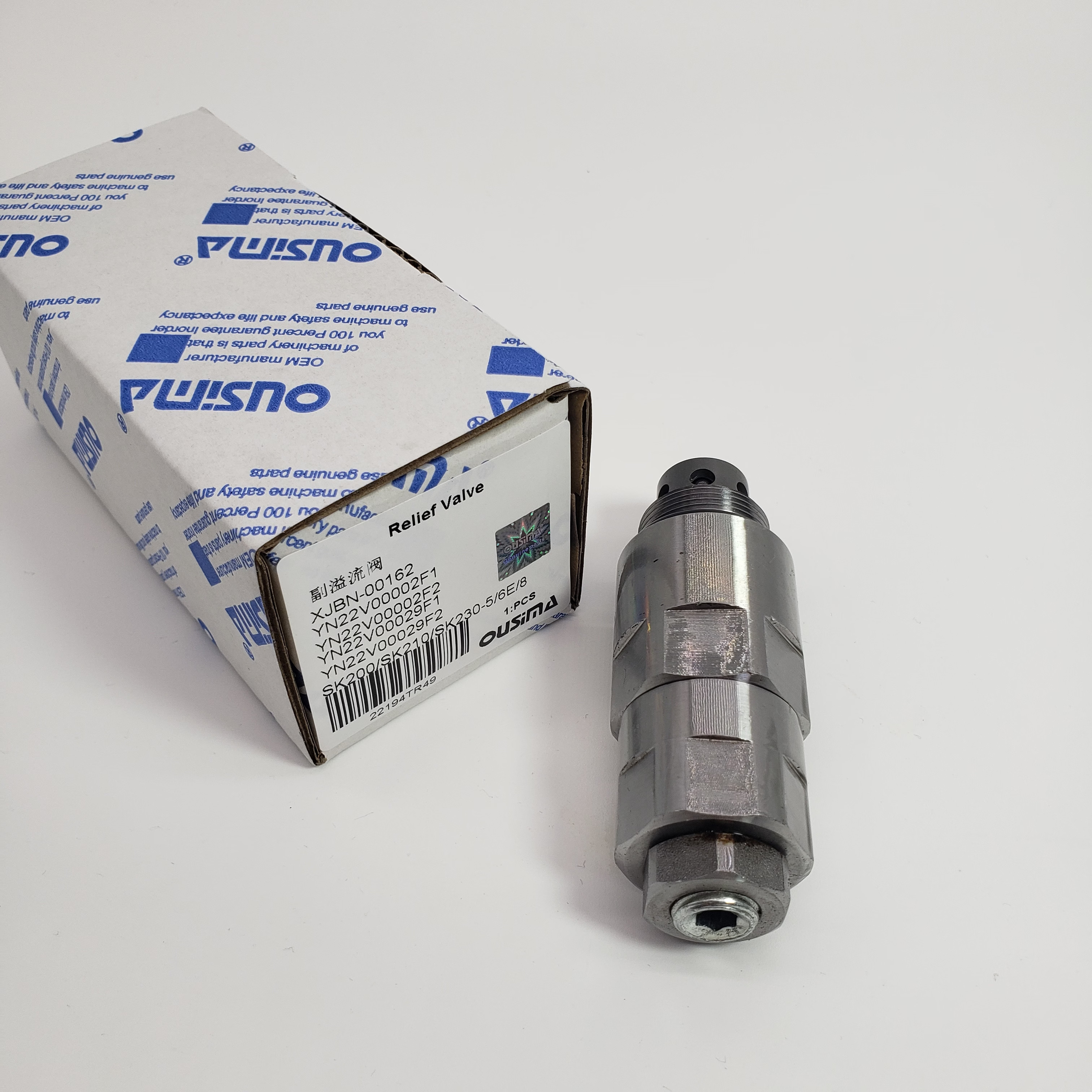 XJBN-00162 YN22V00002F1 Relief Valve YN22V00002F2 YN22V00029F2 For KOBELCO SK200 SK210 SK230-5