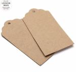 Professional Custom Clothing Labels Brown Kraft Paper Clothing Hang Tags