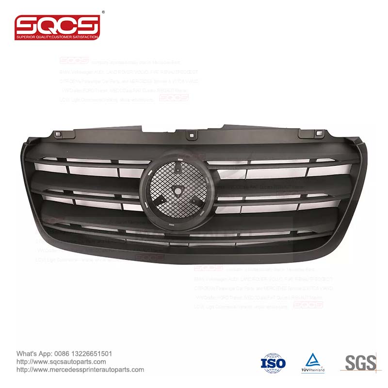 Universal Fitment Glossy Black Front Grill Grille for Mercedes-Benz Sprinter W907 W910 2018- OE9108852600 Durable Design