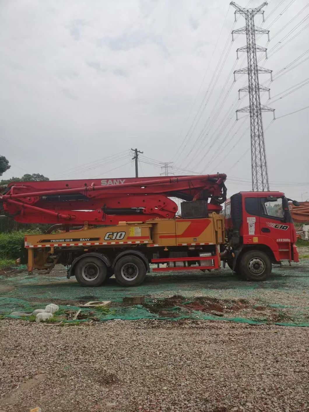 43m Concrete Boom Pump Truck Mounted Pump Heavy Equipment Concrete Mixer