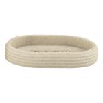 Sand Stone Bathroom Accessories Sets Oval Shape With Wood Letter Printed