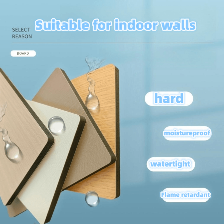 Interior Decoration Panel Wall with Bamboo Charcoal Wood and Smoke-Proof Function