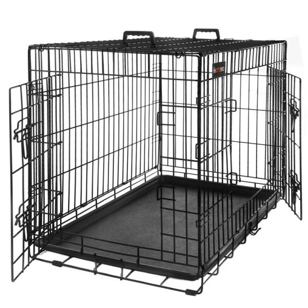 Buy cheap Foldable Black Metal Dog Crate Portable Easy Assemble from wholesalers