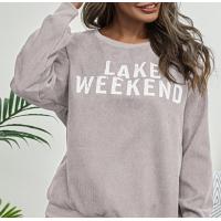 Buy cheap Casual Printed Crew Neck Sweatshirts Embroidered Women Pullover Sweatshirt product