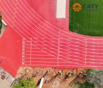 Affordable All-Weather Synthetic Athletic Track - Low Maintenance & UV-Resistant