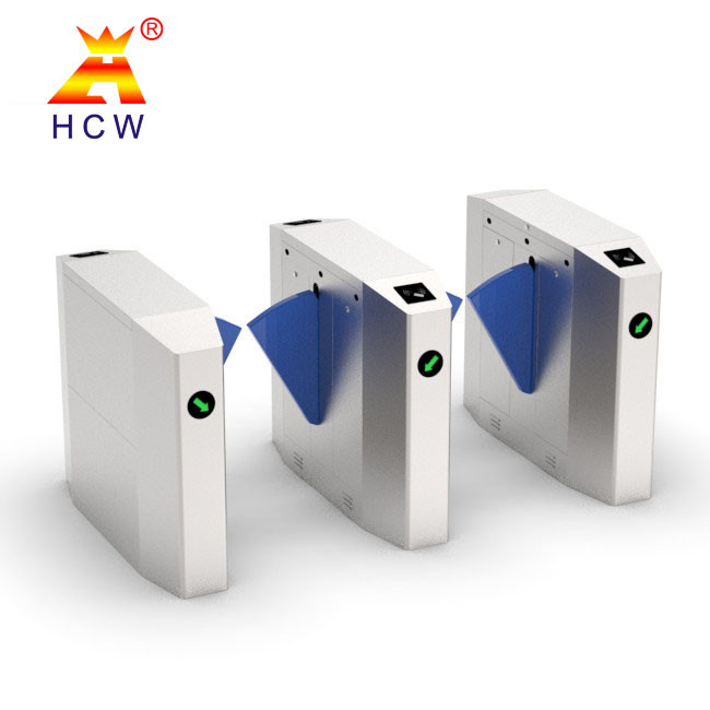 Half Height SS304 Wing Gate Turnstile 40 Persons / Min Support IC Card