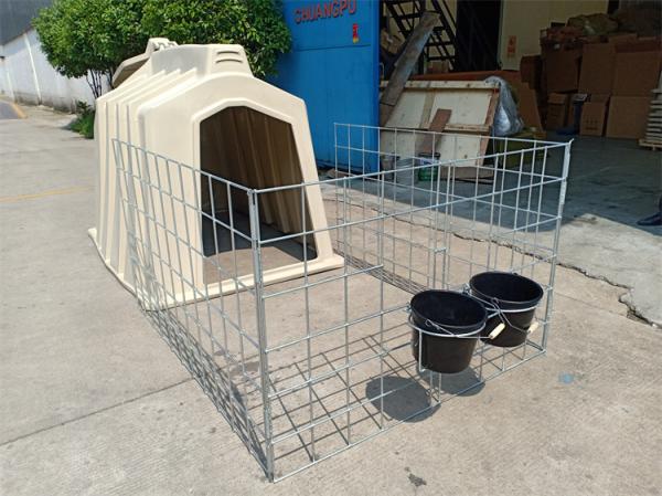 Buy cheap Dairy Farm Cow Calf Hutch Calf Feeding Equipment With Food Grade Bucket from wholesalers