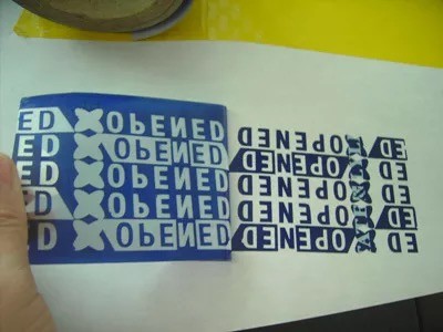 Environmentally Friendly Void Self Adhesive Security Labels Dot Matrix Hologram