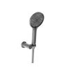 Buy cheap ABS Plastic 3 Function Hand Showers Gun Metal Big Round Bath Liquid Silicon Nozzle Easy Cleaning from wholesalers