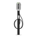 7KW 11KW 22KW Silver Column Type Single Gun Electric Vehicle AC Charging Pile