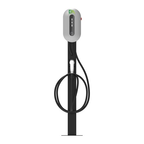 Buy cheap 7KW 11KW 22KW Silver Column Type Single Gun Electric Vehicle AC Charging Pile from wholesalers