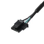 HSG 43645-0400 MX3.0-4P To Semi-stripped Wire And Ring Grounding Collar LVDS