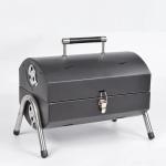 Cool Portable Folding Oil Drum Barbeque Cylinder Charcoal Grill For Outdoor