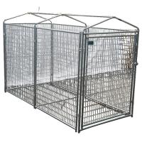 Buy cheap Galvanized Outdoor Heavy Duty Dog Kennel Large Removable Tray product