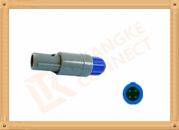 Buy cheap 4 Pin Circular Connector Plastic Male Plug Gray Color Plastic Circular Connectors from wholesalers