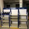 Buy cheap Wooden metal display rack cabinet for pillow bread shelf disassemable display rack wood on wheels from wholesalers