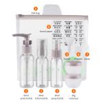 9pcs PET Lotion Spray Travel Toiletry Bottle Kit For Personal Care Customized