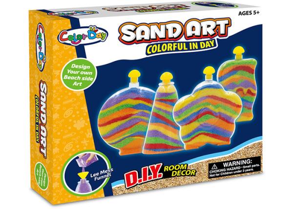 Buy cheap Colorful Glitter Sand Arts And Crafts Toys For Kids Age 5 W / 4 Bottles from wholesalers